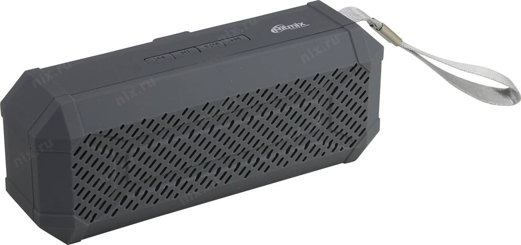   Ritmix SP-260B Grey (2x3W, USB, microSD, FM, Bluetooth, Li-Ion)