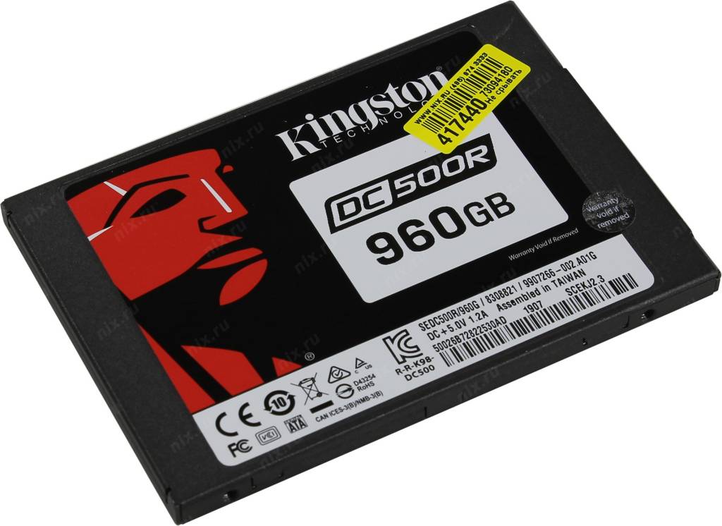   SSD 960 Gb SATA-III Kingston DC500R [SEDC500R/960G] 2.5 3D TLC