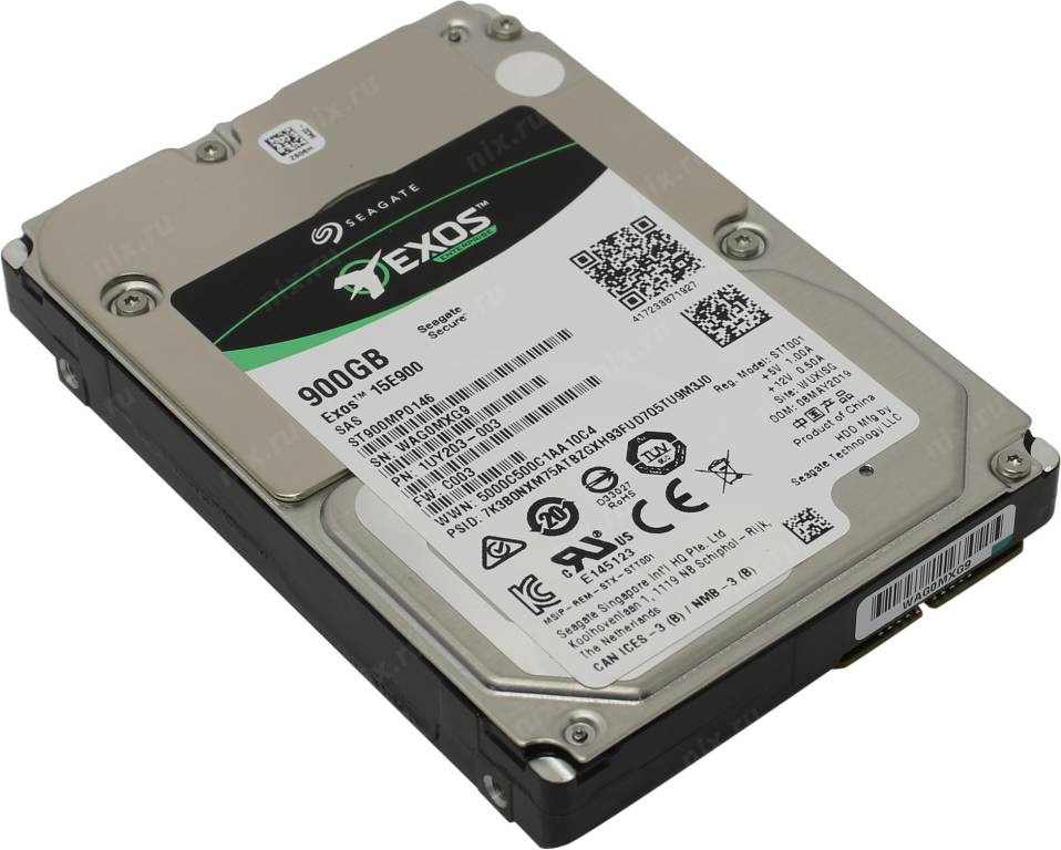 купить Жесткий диск 900 Gb SAS 12Gb/s Seagate Exos [ST900MP0146] 2.5” 15000rpm 256Mb