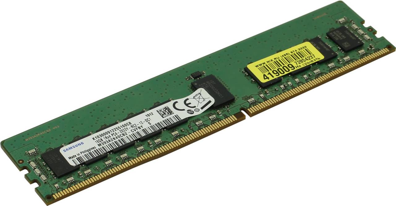    DDR4 RDIMM 16Gb PC-23400 Samsung Original M393A2K40DB2-CVF ECC Registered