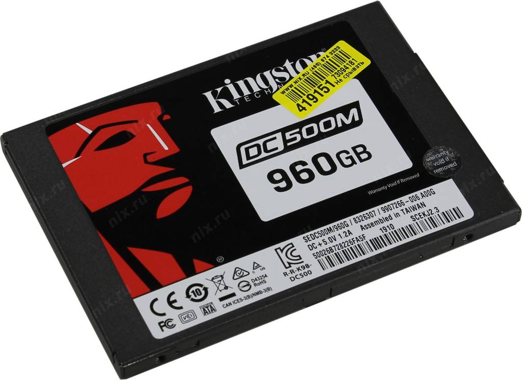   SSD 960 Gb SATA-III Kingston DC500M [SEDC500M/960G] 2.5 3D TLC