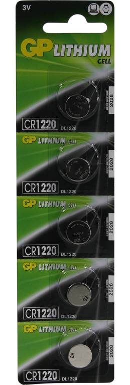  .  GP Lithium CR1220-5 (Li, 3V) [. 5 ]
