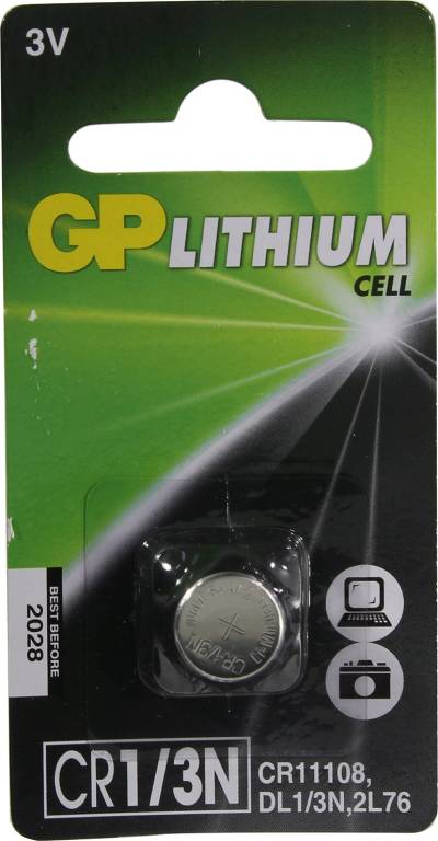  .  GP Lithium CR1/3N (Li, 3V)