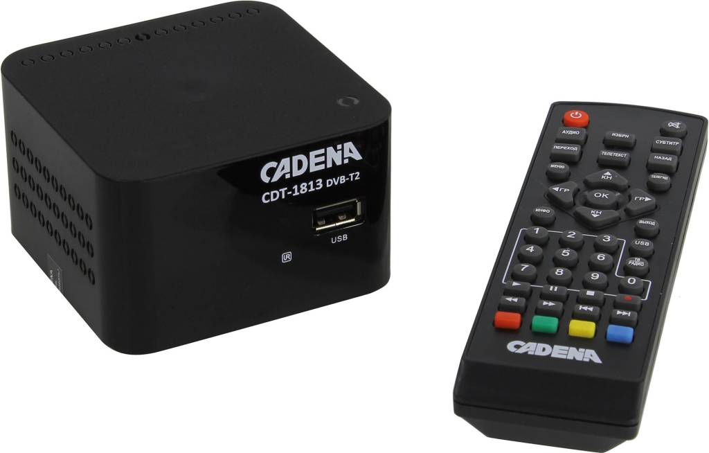 купить Проигрыватель CADENA [CDT-1813] (Full HD A/V Player, HDMI, RCA, USB2.0, DVB-T2, ПДУ)