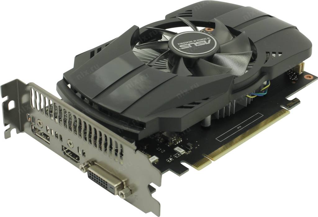 купить Видеоадаптер PCI-E 4Gb GDDR5 ASUS PH-GTX1650-4G (RTL) DVI+HDMI+DP [GeForce GTX1650]