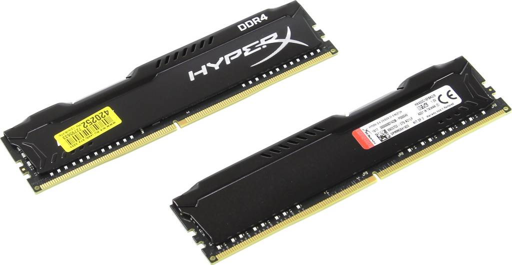    DDR4 DIMM  8Gb PC-25600 Kingston HyperX Fury [HX432C18FBK2/8] KIT 2*4Gb CL18