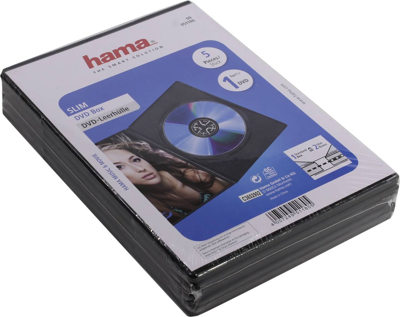  Hama [51180] Slim DVD Video Box  1 , . 5 