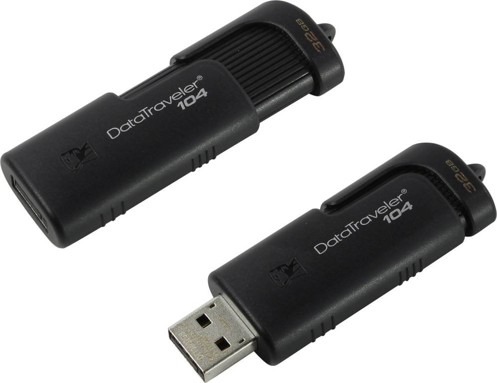   USB2.0 32Gb Kingston DataTraveler 104 [DT104/32GB] (RTL)