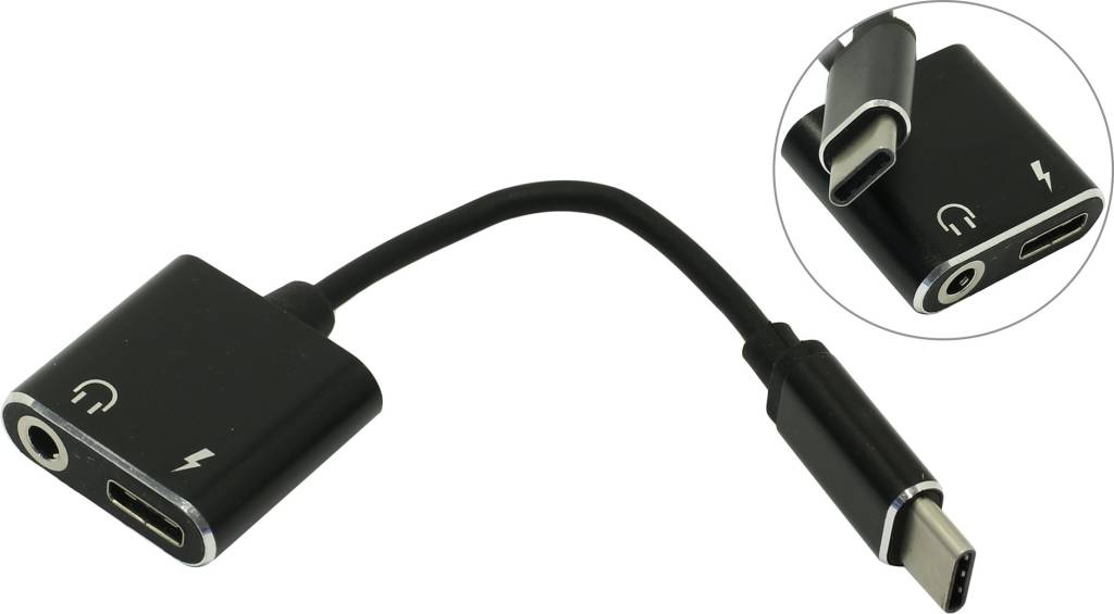   USB-CM - > Jack3.5-F+USB-CF Smartbuy [A-835-C-new-k]