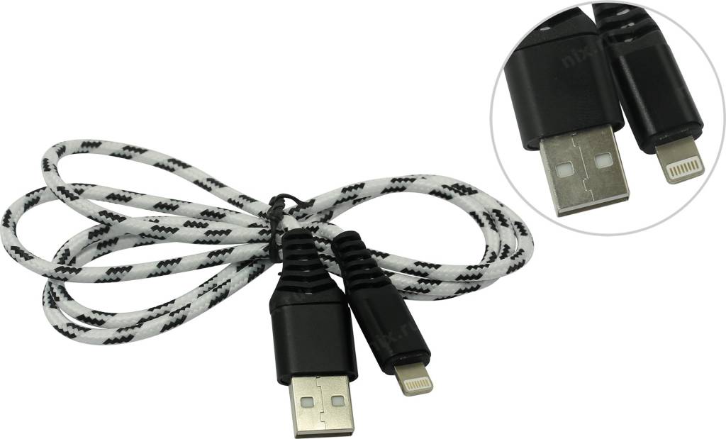 купить Кабель USB AM-- >Lightning 1.0м Smartbuy [iK-510cm-2]