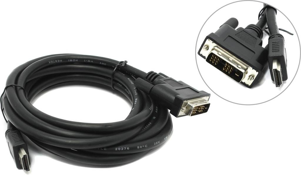 купить Кабель HDMI to DVI-D (19M -19M)  3.0м