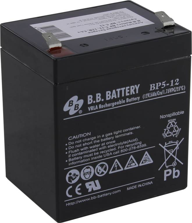   12v    5.0Ah B.B. Battery BP5-12