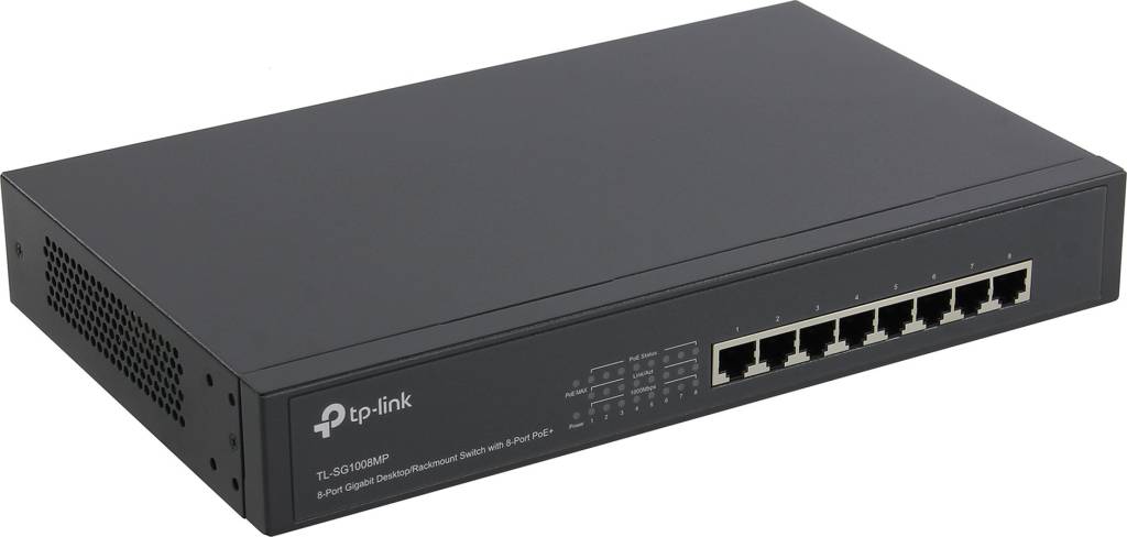   TP-LINK [TL-SG1008MP] 8-Port Switch (8UTP 1000Mbps PoE)