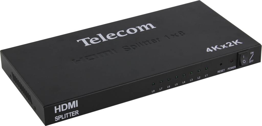   Telecom [TTS7010] HDMI Splitter (1in - > 8out, ver1.4) + ..