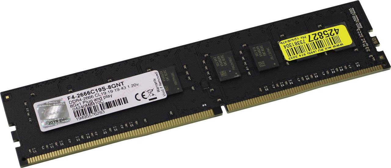    DDR4 DIMM  8Gb PC-21300 G.Skill [F4-2666C19S-8GNT] CL19