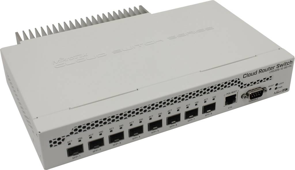   MikroTik [CRS309-1G-8S+IN] Cloud Router Switch (1UTP 1000Mbps + 8SFP+)