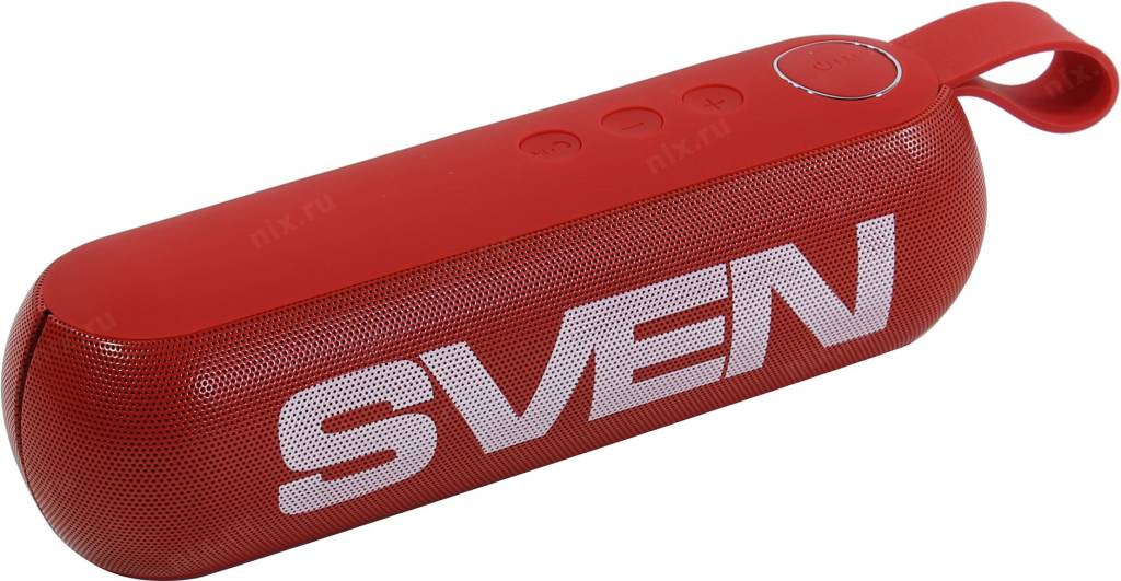   SVEN PS-75 Red (2x3W, Bluetooth, USB, microSD, FM, Li-Ion)