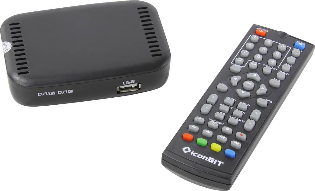   iconBIT XDS100 T2[T2-1945K](Full HD A/V Player,HDMI,AV,2xUSB2.0,DVB-T/DVB-T2/DVB-C,
