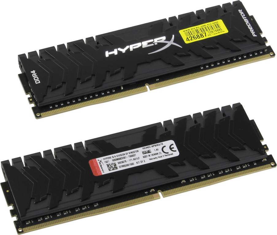    DDR4 DIMM 16Gb PC-34100 Kingston HyperX Predator [HX442C19PB3K2/16] KIT 2*8Gb