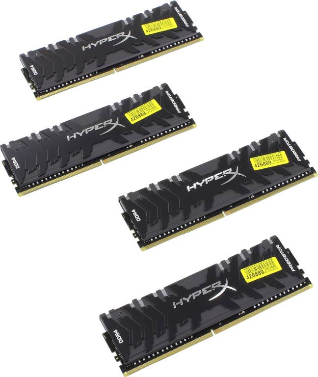    DDR4 DIMM 32Gb PC-24000 Kingston HyperX Predator [HX430C15PB3AK4/32] KIT4*8Gb CL15