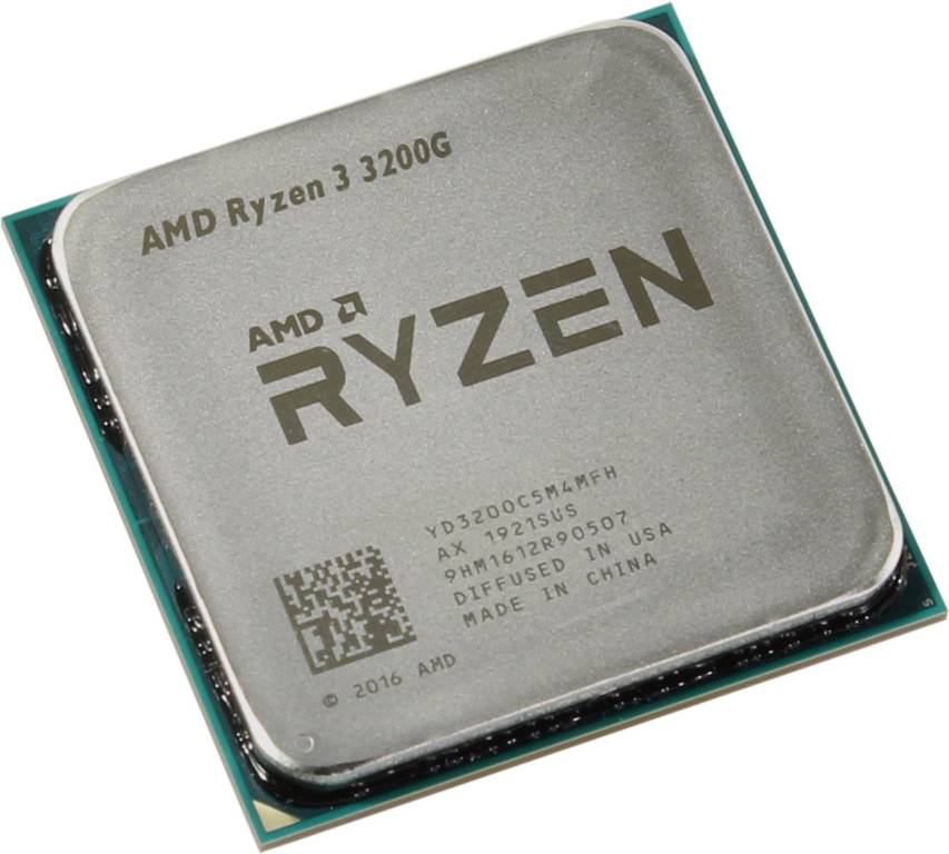   AMD Ryzen 3 3200G (YD3200C5) 3.6 GHz/4core/SVGA RADEON Vega 8/2+4Mb/65W Socket AM4
