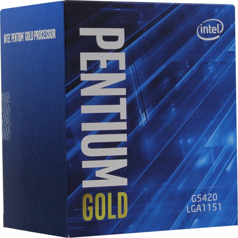   Intel Pentium G5420 BOX 3.8 GHz/2core/SVGA UHD Graphics 610/ 4Mb/54W/8 GT/s LGA1151