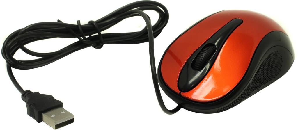   USB OKLICK Optical Mouse [385M] [Black-Red] (RTL) 3.( ) [1066865]
