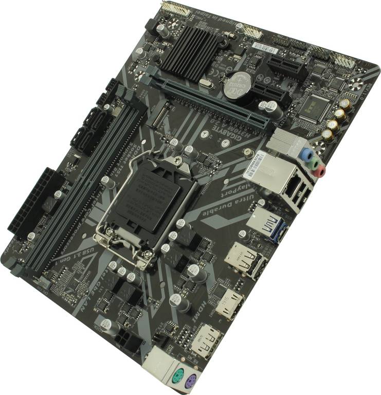   LGA1151 GIGABYTE H310M A 2.0 (RTL) [H310] PCI-E HDMI+DP GbLAN SATA MicroATX 2DDR4