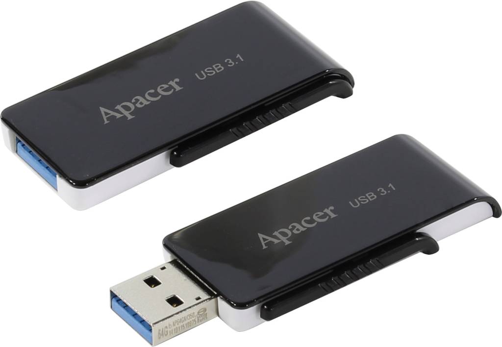   USB3.1 64Gb Apacer AH350 [AP64GAH350B-1] (RTL)