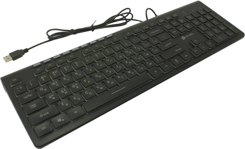   USB OKLICK Multimedia Keyboard 490ML Black[USB]104+9 /, [1067202]