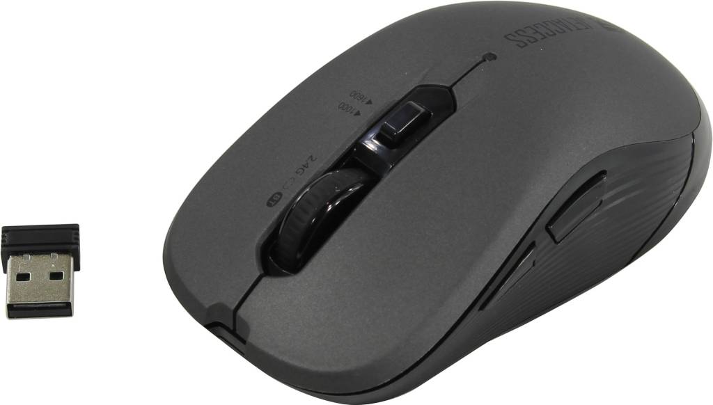   USB Jet.A Comfort Wireless Optical Mouse [OM-B90G Grey] (RTL) 6.( ), 