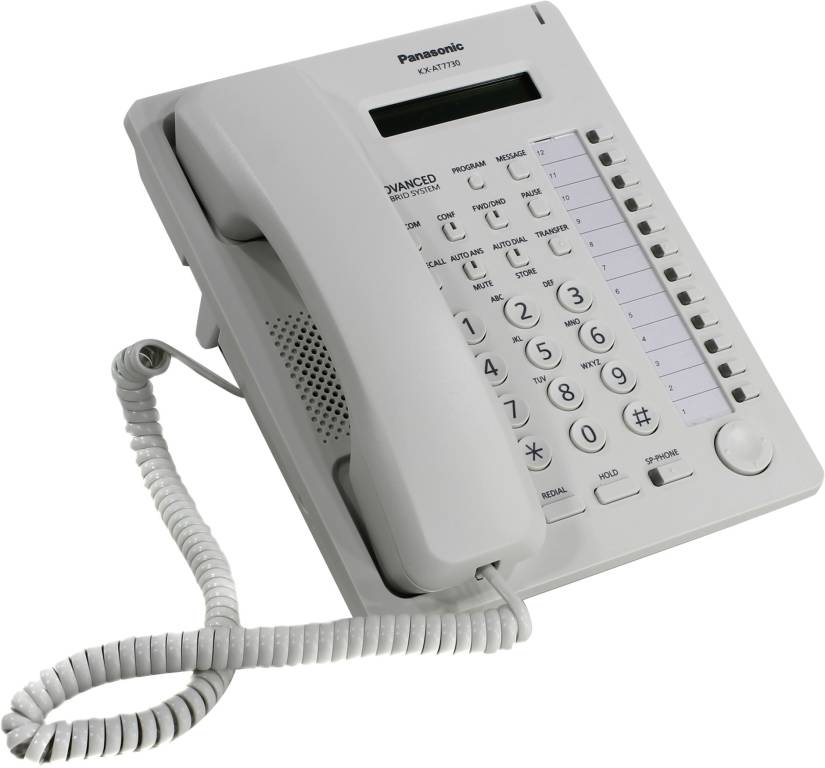 купить Panasonic KX-AT7730RU [White] аналоговый системный телефон
