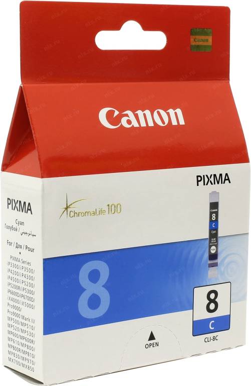 купить Картридж Canon CLI-8C Cyan для PIXMA IP4200/5200(R)/6600D, MP500/800
