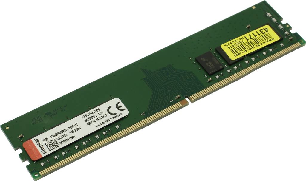    DDR4 DIMM  8Gb PC-25600 Kingston [KVR32N22S8/8] CL22
