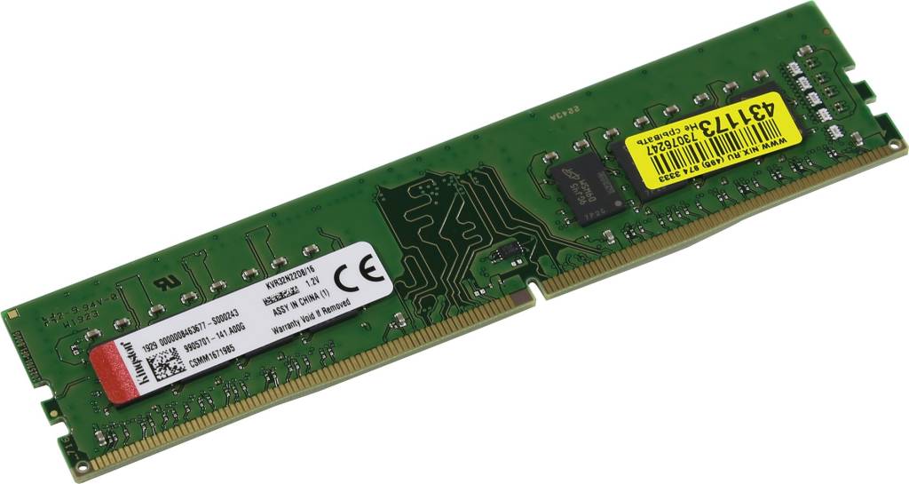    DDR4 DIMM 16Gb PC-25600 Kingston [KVR32N22D8/16] CL22