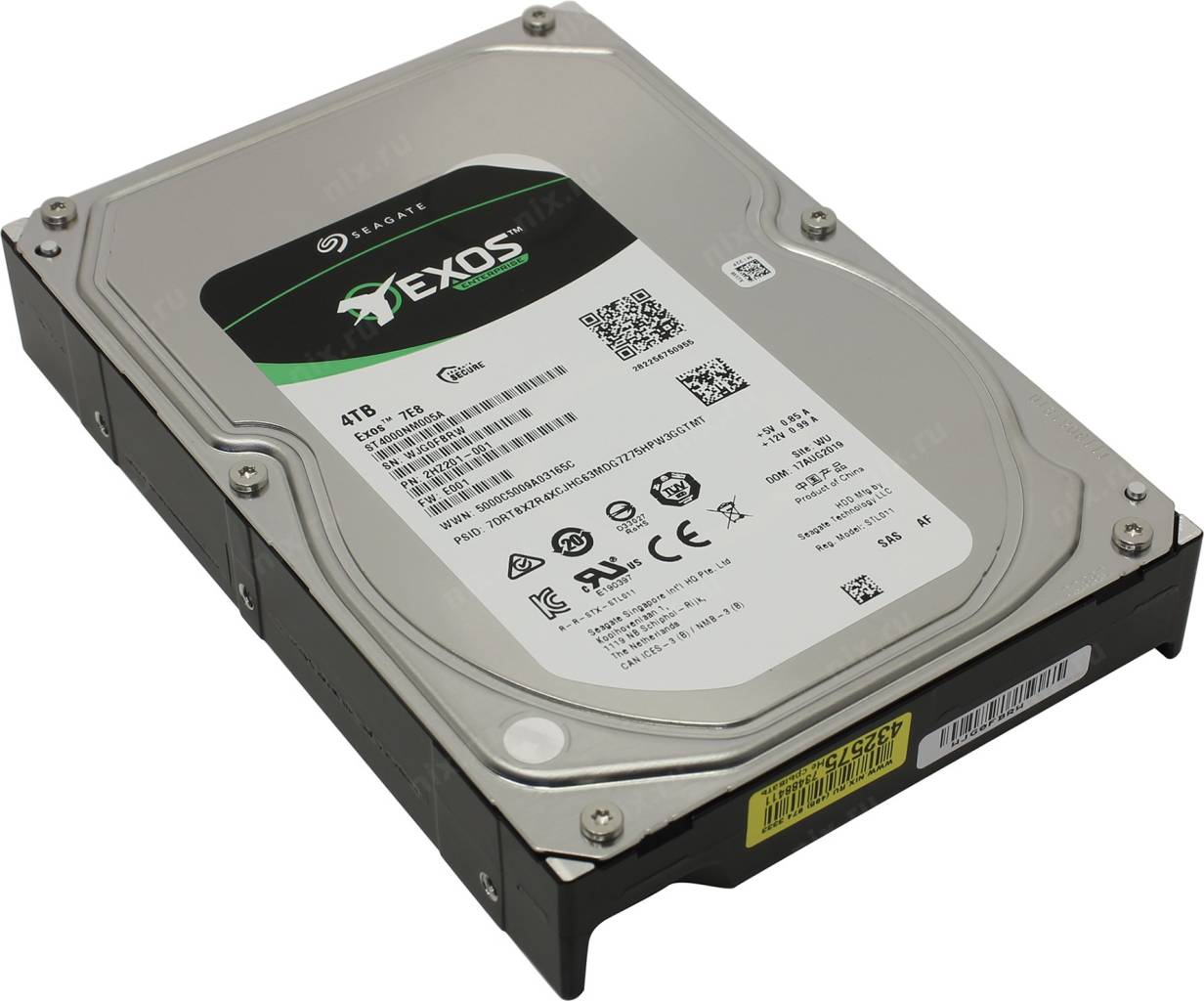 купить Жесткий диск 4 Tb SAS 12Gb/s Seagate Exos 7E8 [ST4000NM005A] 3.5” 7200rpm 256Mb