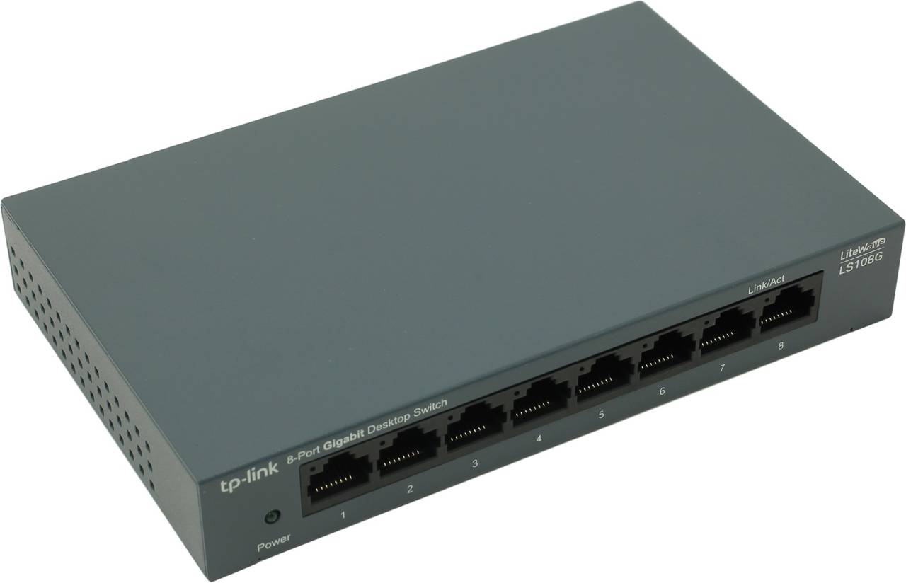   TP-LINK [LS108G] 8-Port Switch (8UTP 1000Mbps)