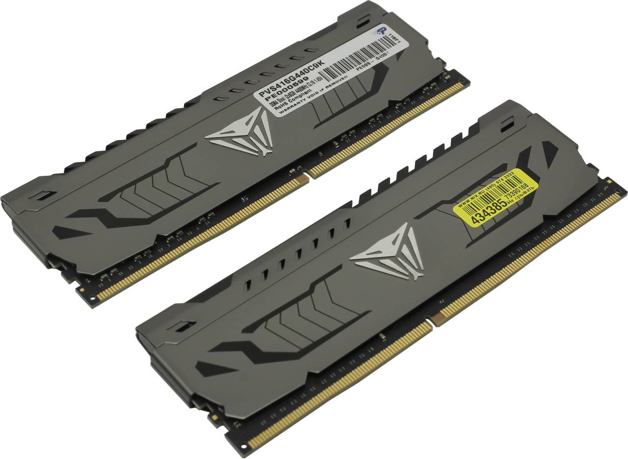    DDR4 DIMM 16Gb PC-35200 Patriot Viper [PVS416G440C9K] KIT 2*8Gb