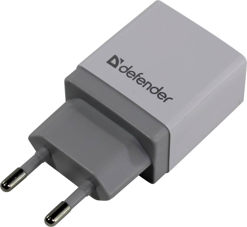 Defender UPA-11 White [83548] -  USB (. AC100-240V, . DC5V, USB 1A)