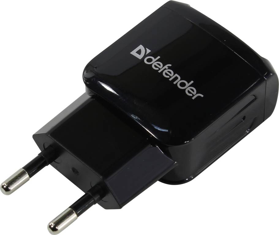  Defender EPA-02 Black [83838] -  USB (. AC100-240V, . DC5V, USB 1A)