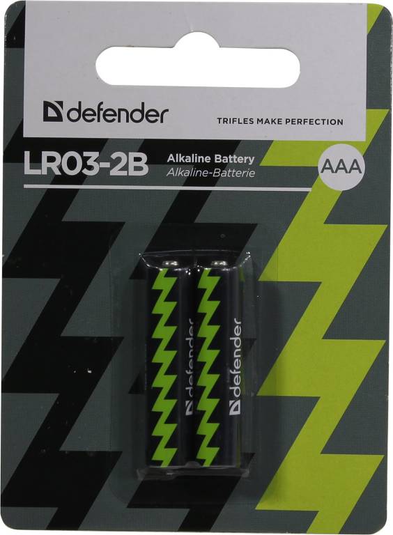  .  Defender LR03-2B Size AAA,  (alkaline) [. 2 ] [56003]