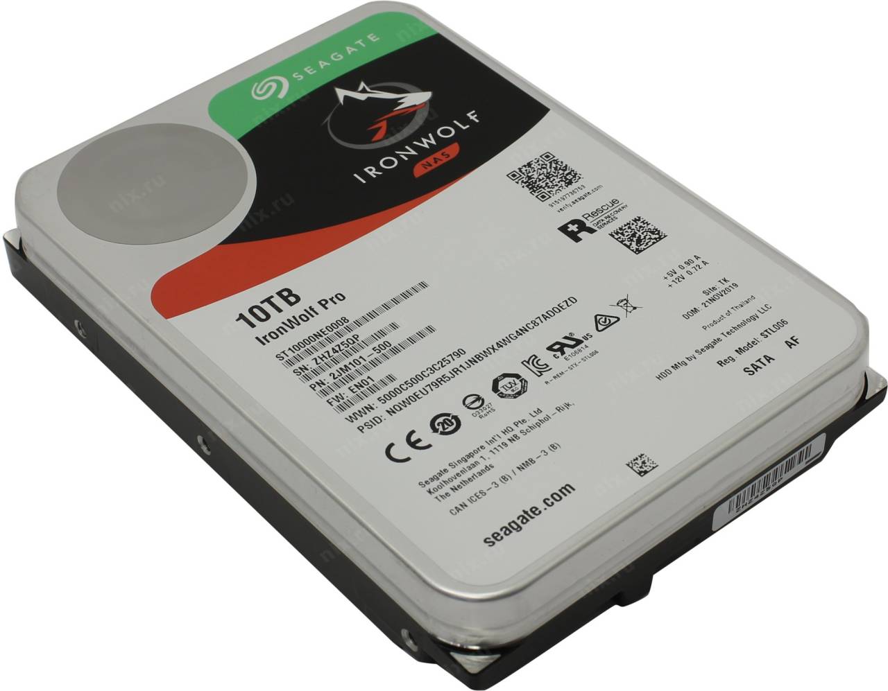 купить Жесткий диск 10 Tb SATA-III Seagate IronWolf Pro [ST10000NE0008] 3.5” 7200rpm 256Mb