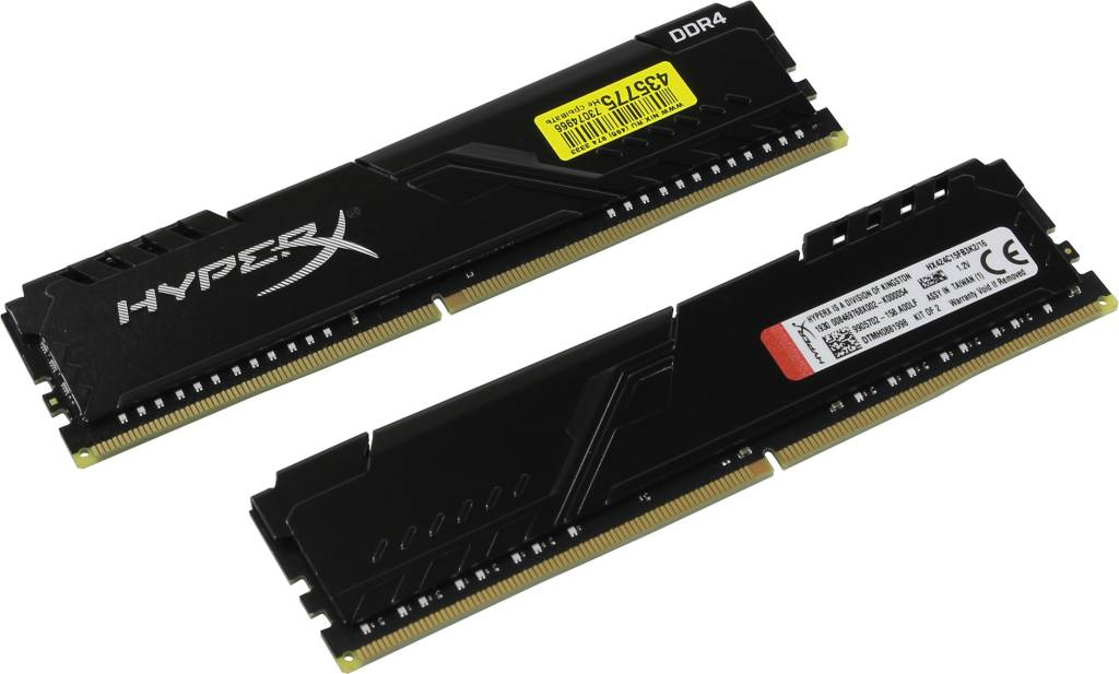    DDR4 DIMM 16Gb PC-19200 Kingston HyperX Fury [HX424C15FB3K2/16] KIT 2*8Gb CL15