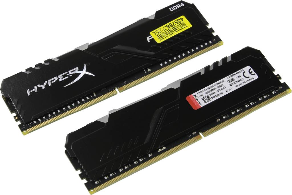    DDR4 DIMM 16Gb PC-27700 Kingston HyperX Fury [HX434C16FB3AK2/16] KIT 2*8Gb CL16