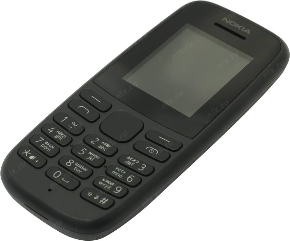   NOKIA 105 Dual SIM TA-1174 Black (DualBand, 1.77 160x120, 4Mb)