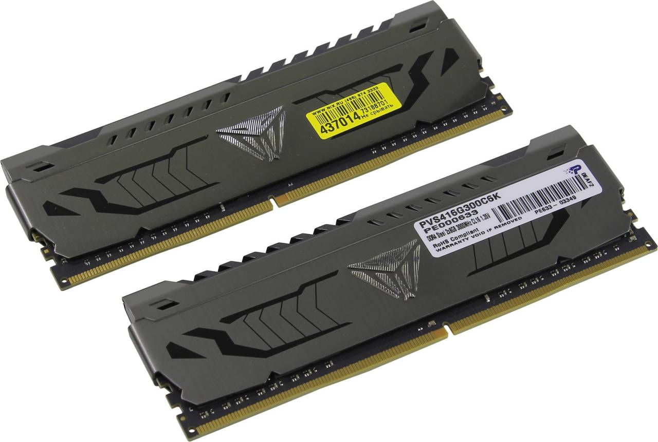    DDR4 DIMM 16Gb PC-24000 Patriot Viper [PVS416G300C6K] KIT 2*8Gb