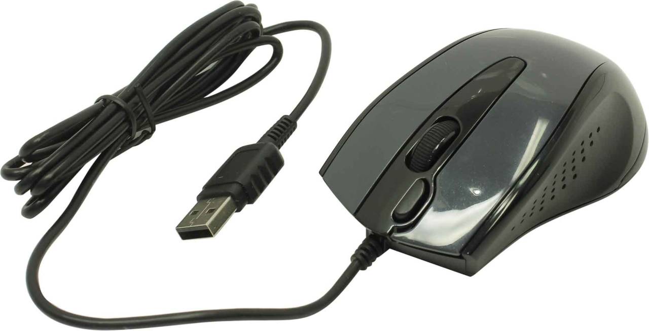   USB A4Tech V-Track Mouse [N-500FS-1 Glossy Grey] (RTL) 4.( )