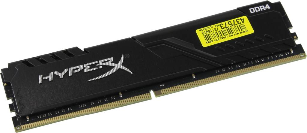    DDR4 DIMM 16Gb PC-27700 Kingston HyperX Fury [HX434C16FB3/16] CL16
