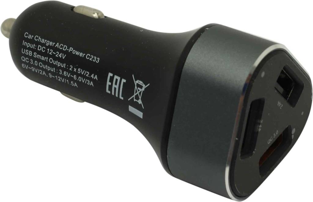  ACD [ACD-C233-X3B]   - USB (. DC12-24V, DC5/9/12V, 3xUSB 3A)