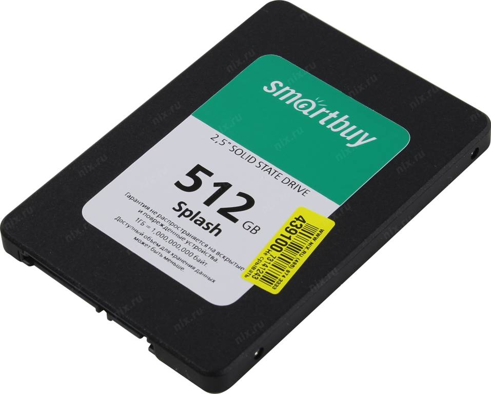   SSD 512 Gb SATA-III SmartBuy Splash [SBSSD-512GT-MX902-25S3] 2.5 TLC